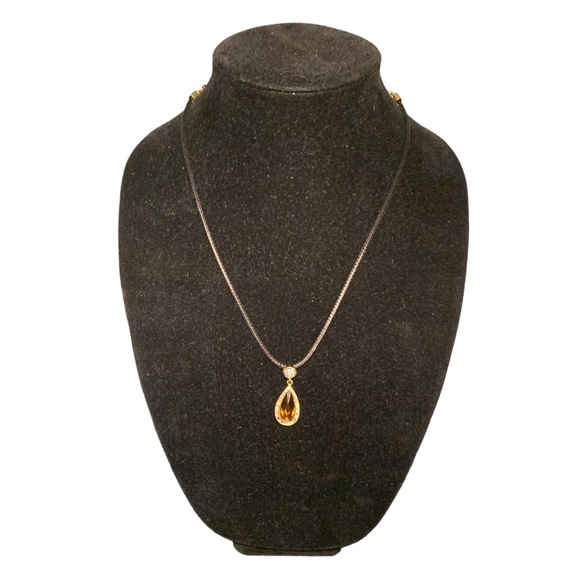 VTG Butler Fifth Avenue Collection Smoky Quartz Rhinestone Necklace & Bracelet - Picture 2 of 11